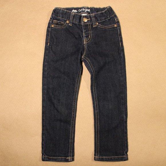 2 Pairs Girl's 3T Skinny Jeans - Picture 2 of 7